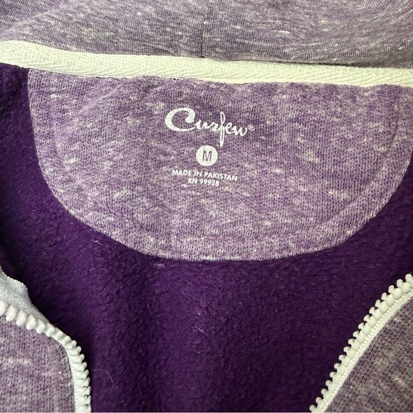 Curfew Lavender Zip-Up Hoodie - Picture 3 of 3
